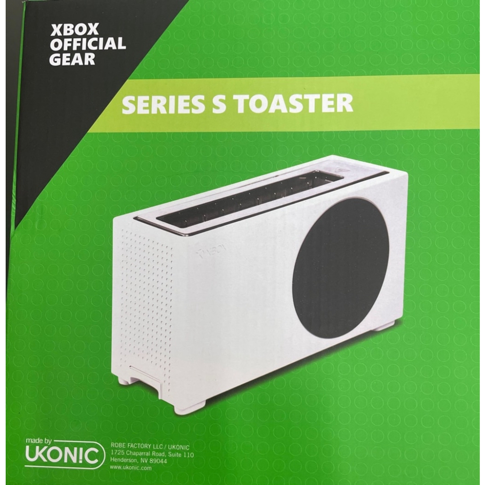 Xbox Series S Toaster, 2 large slices 6 settings White